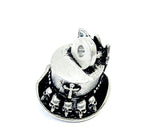 Baron Samedi top hat Voodoo with NOLA tab Charm Necklace