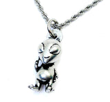 Alien grey man  UFO  Single Charm Necklace