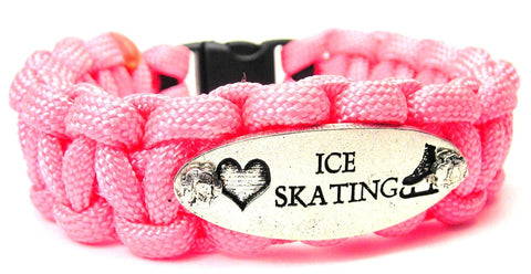 Love Ice Skating 550 Military Spec Paracord Bracelet