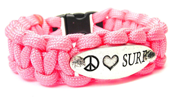 Peace Love Surf 550 Military Spec Paracord Bracelet