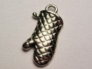 Oven Mitt Genuine American Pewter Charm