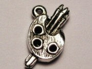 Painters Pallet Genuine American Pewter Charm