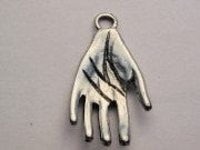 Palm Reading Hand Genuine American Pewter Charm