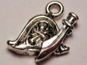 Pirate Hat With Sword Genuine American Pewter Charm