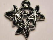 Poinsettia Genuine American Pewter Charm