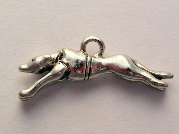 Racing Greyhound Genuine American Pewter Charm