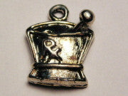 Rx Mortar And Pestle Genuine American Pewter Charm