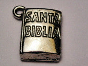 Santa Biblia Genuine American Pewter Charm