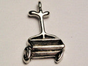 Seeds Spreader Genuine American Pewter Charm