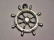 Helm-Ship Steering Wheel Genuine American Pewter Charm