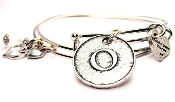 initial o bracelet, initial o bangles, initial o jewelry, letter o bracelet, letter o bangles