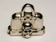 Skull Purse Genuine American Pewter Charm