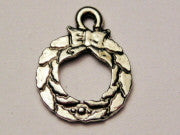 Small Wreath Genuine American Pewter Charm