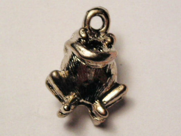 Small Chubby Toad Genuine American Pewter Charm