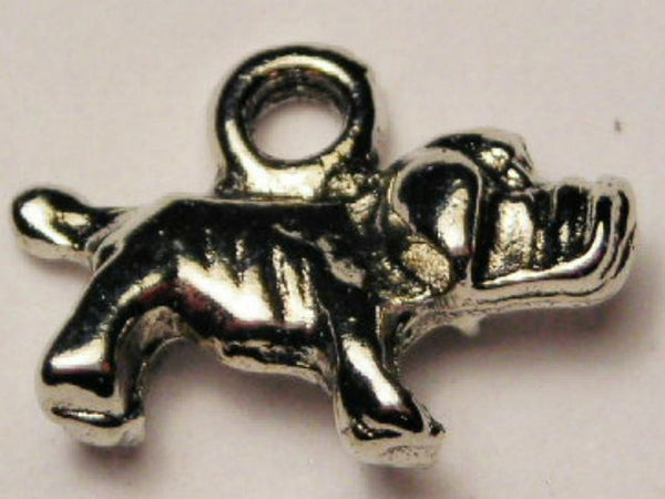 Small Dog Genuine American Pewter Charm