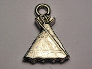 Small Tee Pee Genuine American Pewter Charm