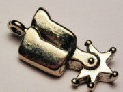 Spur Genuine American Pewter Charm