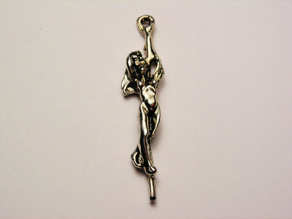 Stripper On A Pole Genuine American Pewter Charm