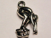 Swimmer Dive Genuine American Pewter Charm