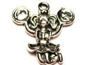 Jumping Cheerleader Style 1 Genuine American Pewter Charm