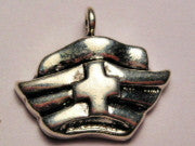 Vintage Nurse Hat Genuine American Pewter Charm