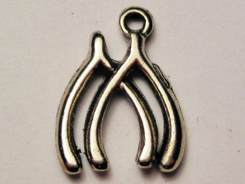 Wishbones Genuine American Pewter Charm