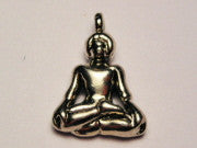 Yoga Lotus Genuine American Pewter Charm