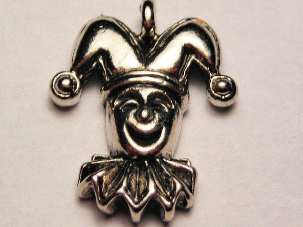 Jester Head Genuine American Pewter Charm