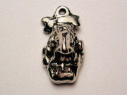 Shrunken Head Genuine American Pewter Charm