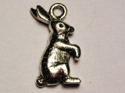 Side View Rabbit Genuine American Pewter Charm