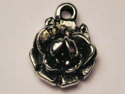 Rose Bud Genuine American Pewter Charm