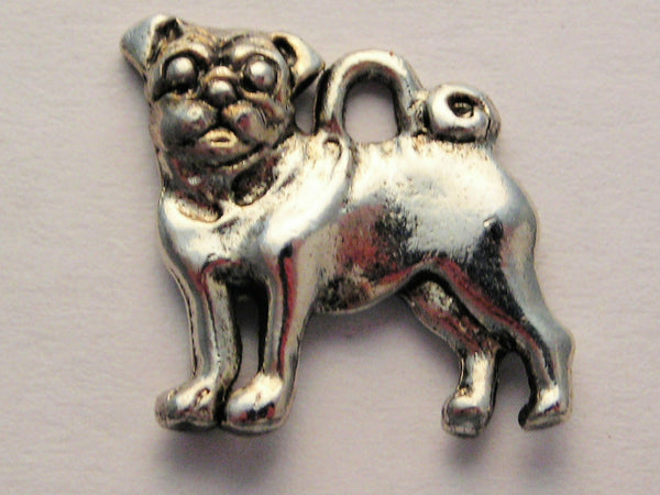 Pug Genuine American Pewter Charm