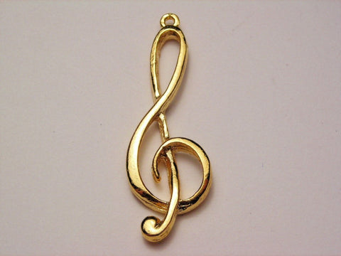 G- Clef Genuine American Pewter Charm