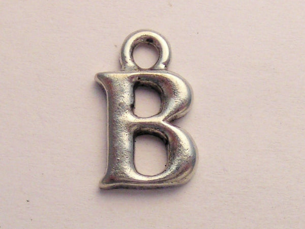 Initial B Genuine American Pewter Charm