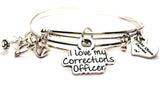 corrections officer bracelet, corrections officers wife bracelet, correction officers bangles, wife bracelet