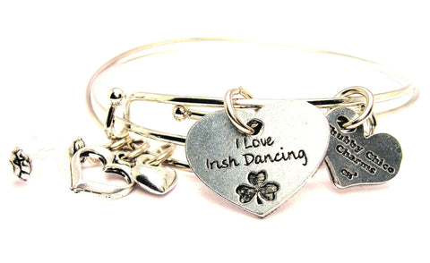 Irish bracelet, Irish jewelry, shamrock bracelet, shamrock jewelry, dancing bracelet