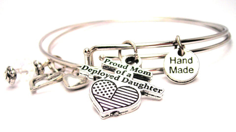 proud mom bracelet, proud mom bangles, mom bracelet, military mom bracelet, military bracelet