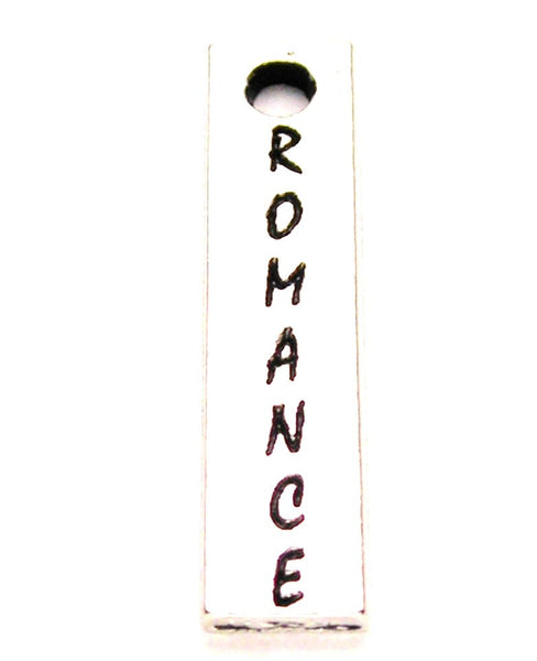 Romance Long Tab Genuine American Pewter Charm