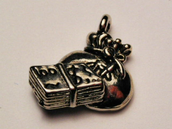 Money Bag Genuine American Pewter Charm