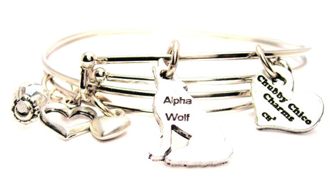 wolf bracelet, wolf bangles, alpha bracelet, animal jewelry