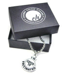 I'm Covid 19 Vaccinated 20" Stainless Steel Rope Chain Necklace