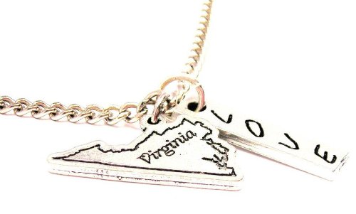 Virginia State Love Stick Necklace