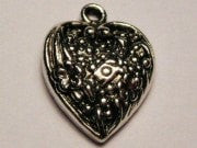 Dark Heart With Love Genuine American Pewter Charm