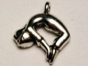 Dahana Asana Bow Pose Genuine American Pewter Charm