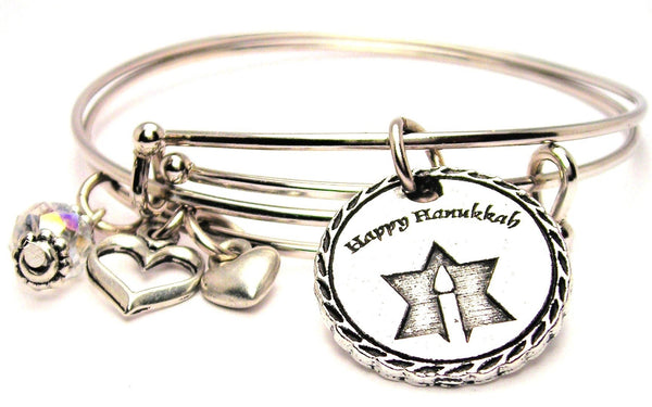 Jewish bracelet, Jewish jewelry, Hanukkah jewelry, holiday jewelry, Jewish holiday jewelry