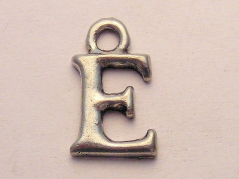 Initial E Genuine American Pewter Charm