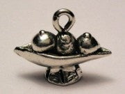 Ice Cream Sundae Genuine American Pewter Charm