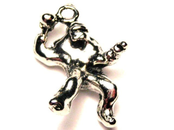 Football Player Genuine American Pewter Charm