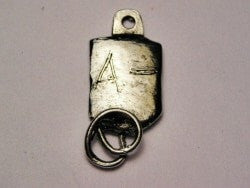 My Blood Type A Negative Genuine American Pewter Charm