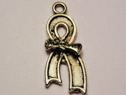 Stay In School Awareness Ribbon Genuine American Pewter Charm